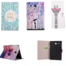 XX Cute Cartoon Stand PU Leather Case For Samsung Galaxy Tab E t560 t561 9.6″ Tablet PC Ultra thin flip Cover