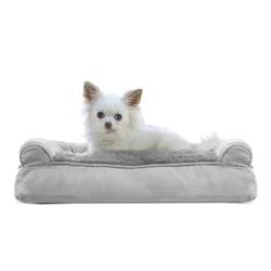Customized Brand FBA Memory Foam Dog Bed Sofa Washable Pet Bed Cover Orthopedic Dog Bed
