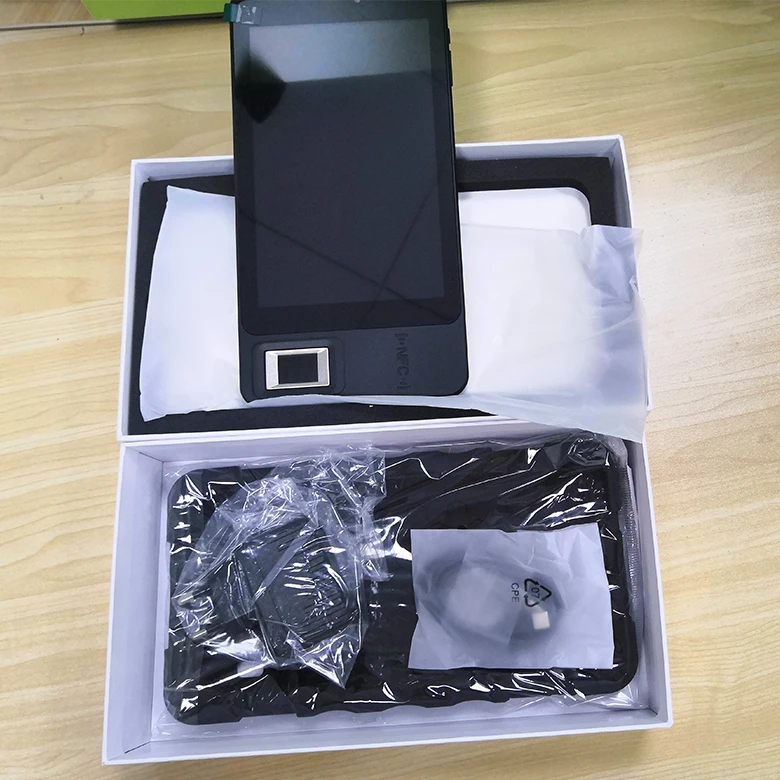 HFSecurity сим-картой, распродажа, облако программного обеспечения Android 5,1 Портативный посещаемость времени планшетный ПК с сенсорным экраном GSM NFC кард-ридер (HF-FP07) для школы Бесплатный SDK