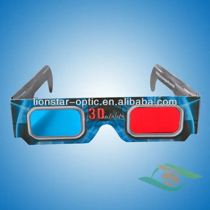 Excellent 3D Effect Custom Logo Paper Red Cyan Red Green 3D Paper Glasses 3D Glasses Custom Paper Anaglyph Glasses
