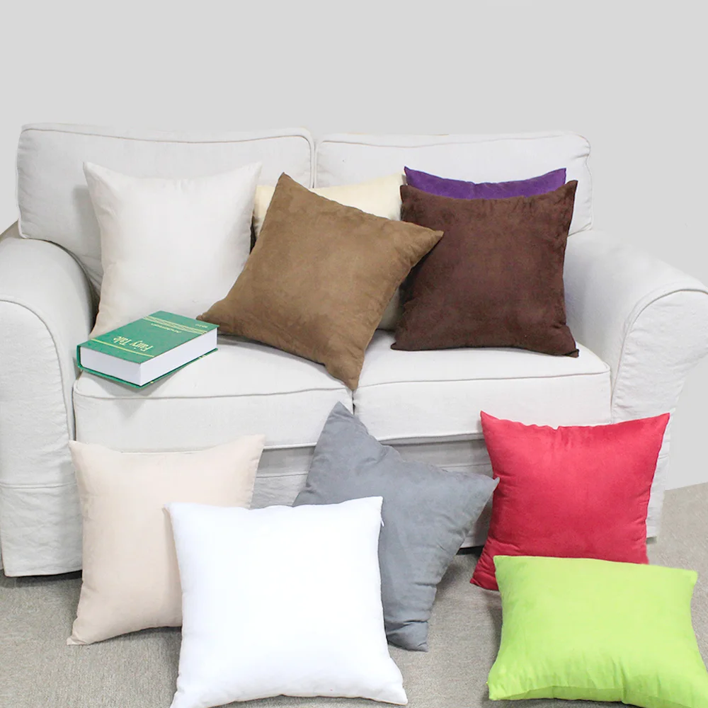 suede cushion covers
