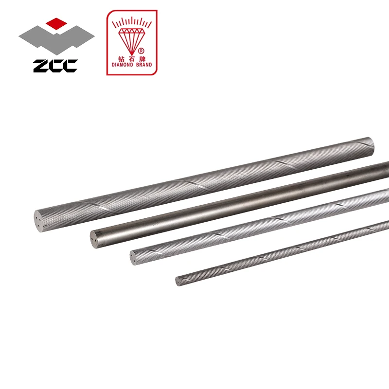 cemented carbide tungsten carbide  rods with two helical holes 30 helix Length 330mm