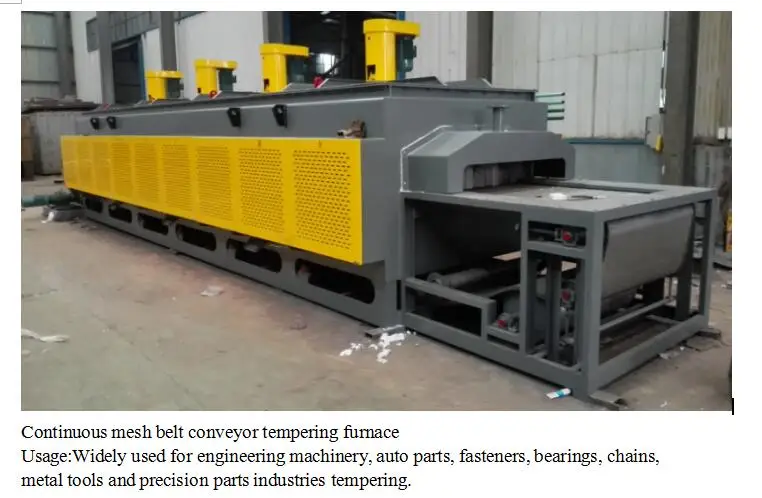 Mesh Belt Austempering Furnace Screws Heat Treatment Continuous