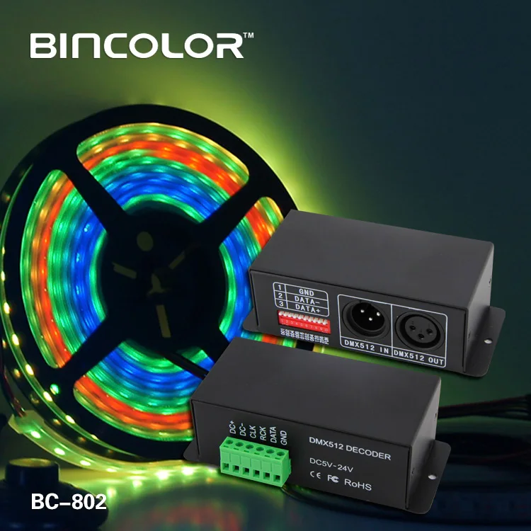 
 Светодиодный контроллер DC24V pixel DMX512 lpd6803 dmx  