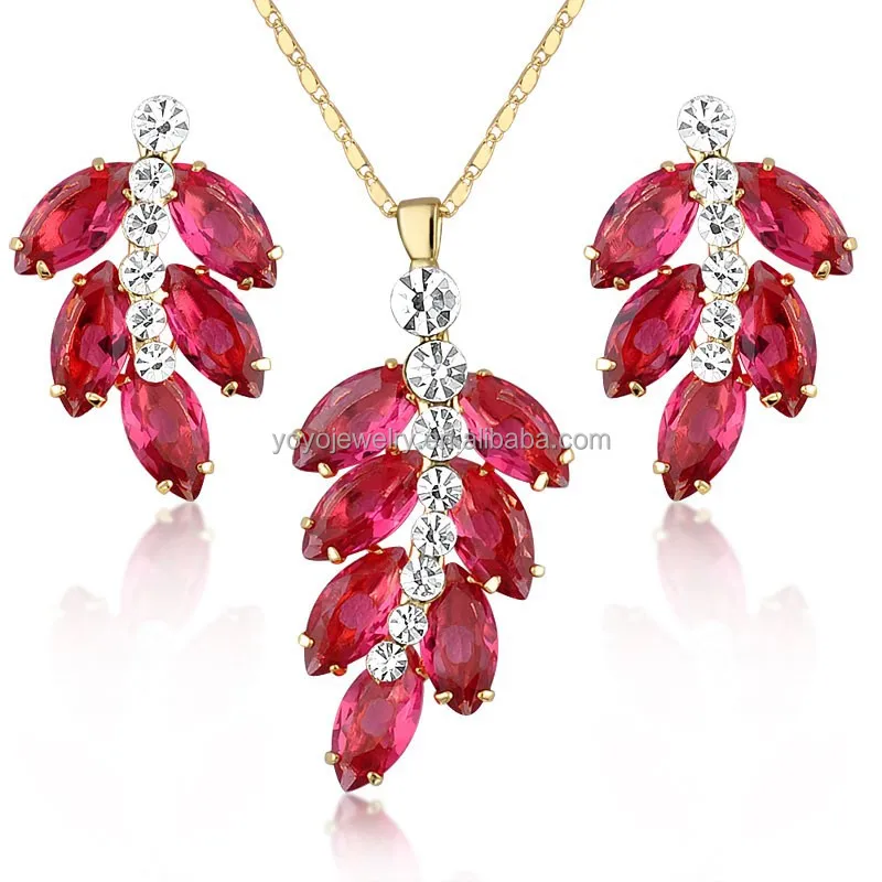 ruby jewelry set