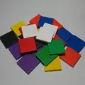 Free shipping 32PCS mixed 8 colors square wooden game pieces for boardgame educational toy games accessories