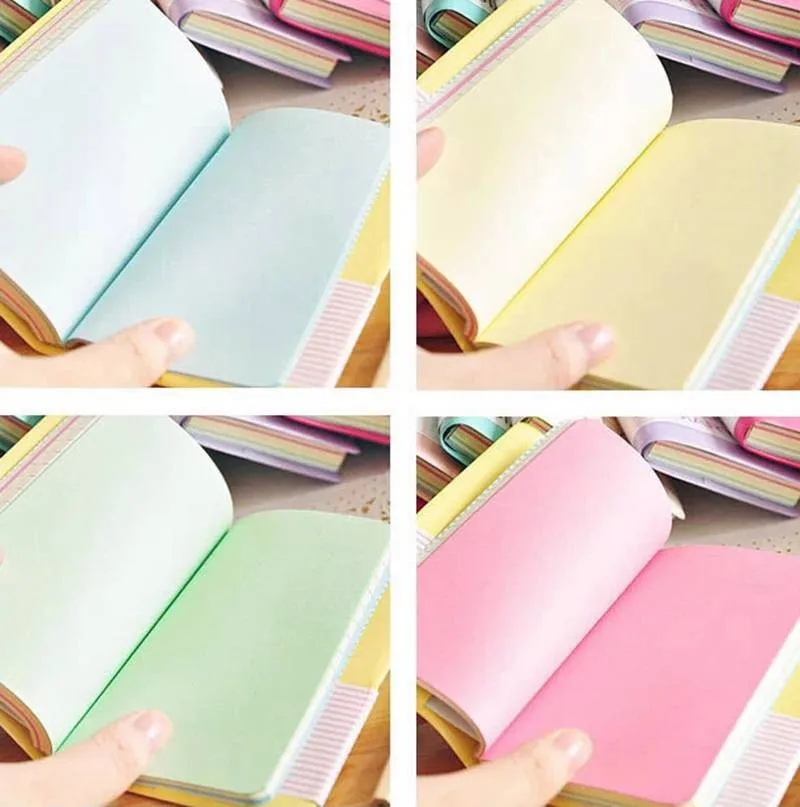 High Quality Cute Charming Mini Smiley Paper Diary Notebook Memo Book Leather Note Pads Stationery
