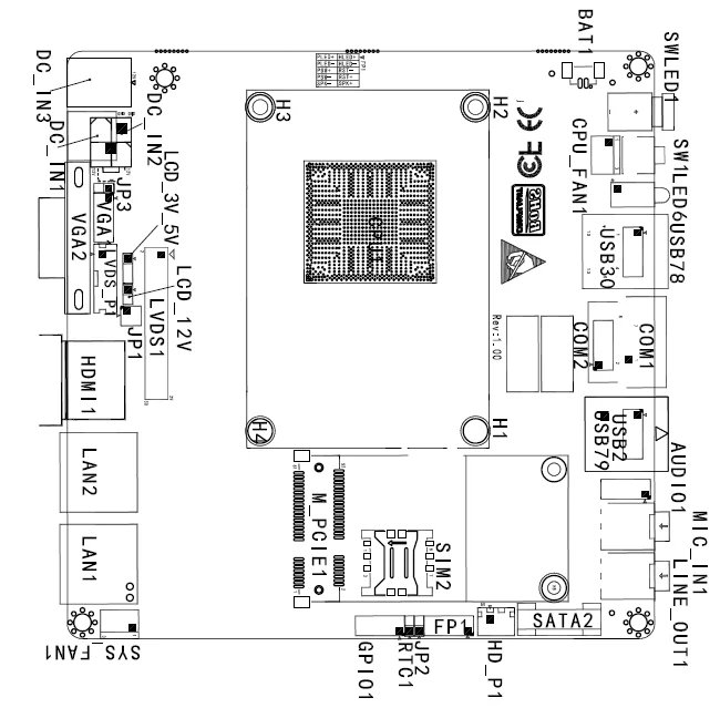 Чертеж корпуса itx