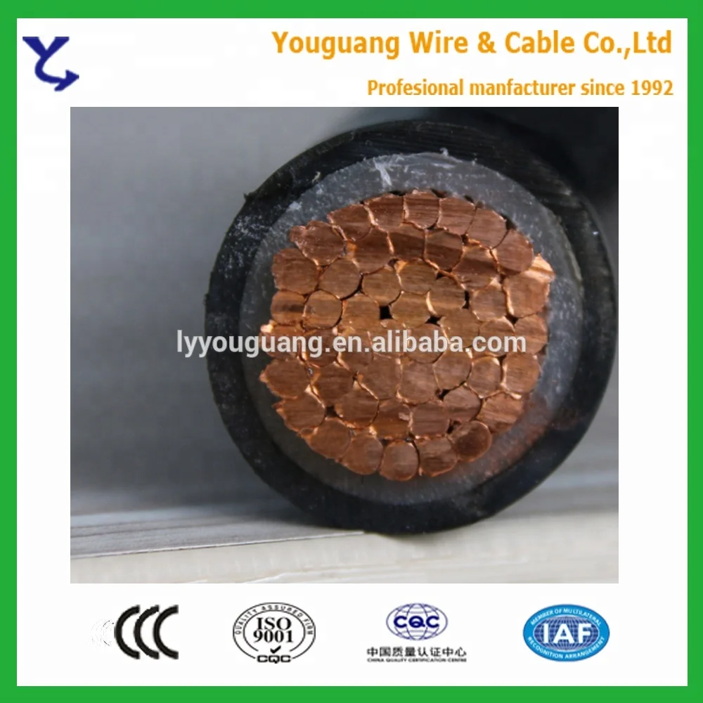Copper Conductor Cable Single Core Cross Section 300 MCM 250 MCM Cable