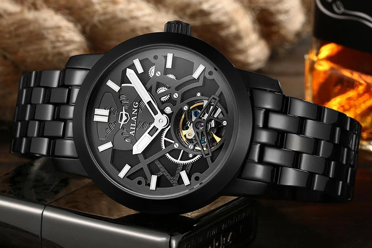 AILANG Original Men's Watch Double tourbillon watch Automatic Hollow-out  Machine Watch Men Luminous Waterproof 2022 New design - Price history &  Review | AliExpress Seller - AILANG Official Store | Alitools.io