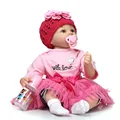 Fashion 22 Inch Silicone Vinyl Baby Dolls Reborn Handmade Kids Hobbies Princess Dolls Toys For Children