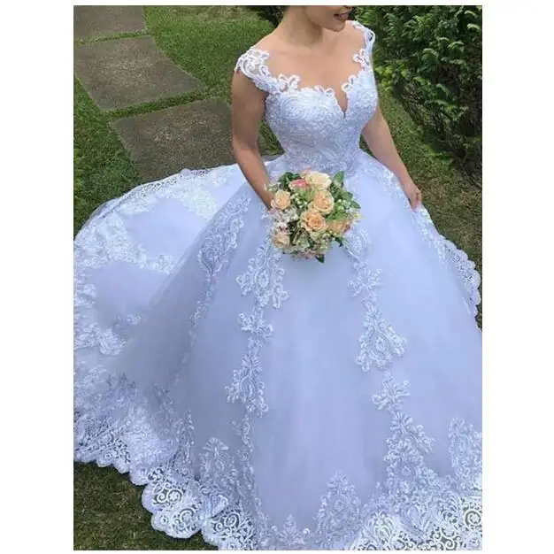 New Styles White Cap Sleeve Plus Size Ball Gown Court Train Appliques Lace Wedding Dresses Mwa442 Buy Princess Cut Wedding Dresses Lace Sleeves White Wedding Dress Plus Size Wedding Dress Product On Alibaba Com