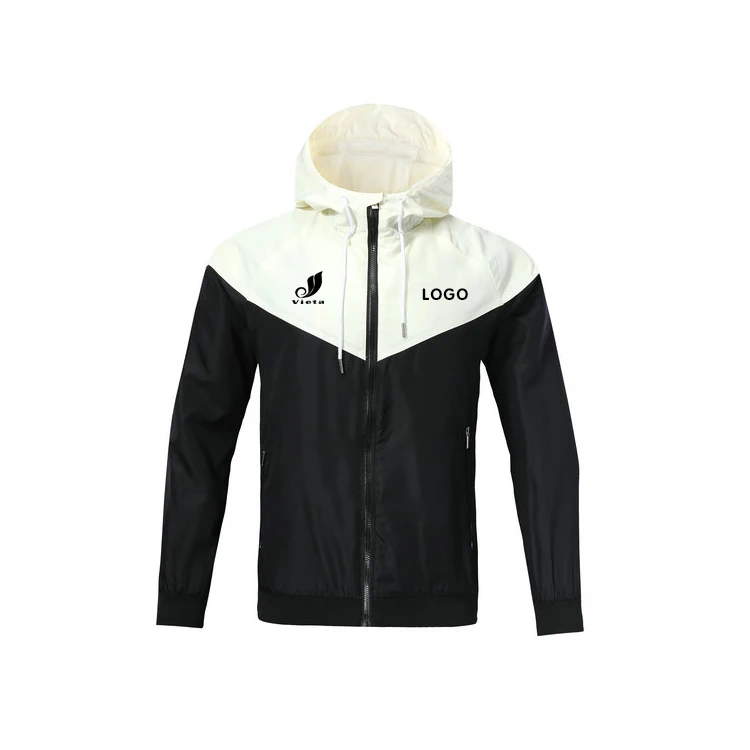 plain white windbreaker