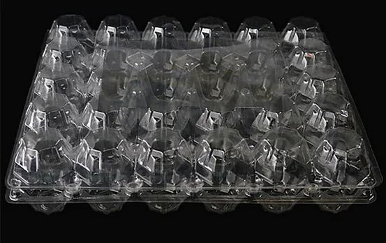 Одноразовые большие пластиковые лотки для яиц, 30 ячеек