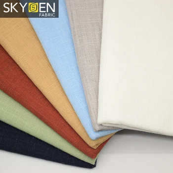 Skygen guangzhou textile 185gsm rayon fabrics woven viscose linen fabric viscose linen woven+fabric