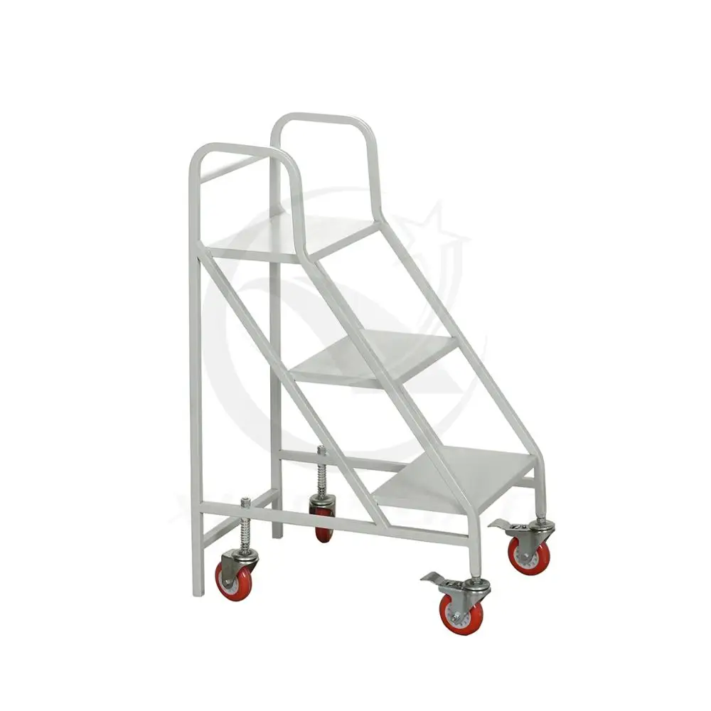 Xingyuan Factory Price Metal Library Bookshop Book Trolley 3 Layer Steel Library Mobile Book Cart