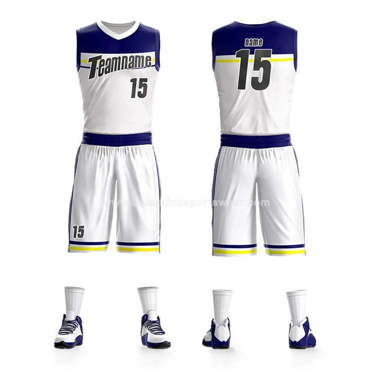 2018 Latest Basketball Jersey Design New Style Custom Pattern Sublimated