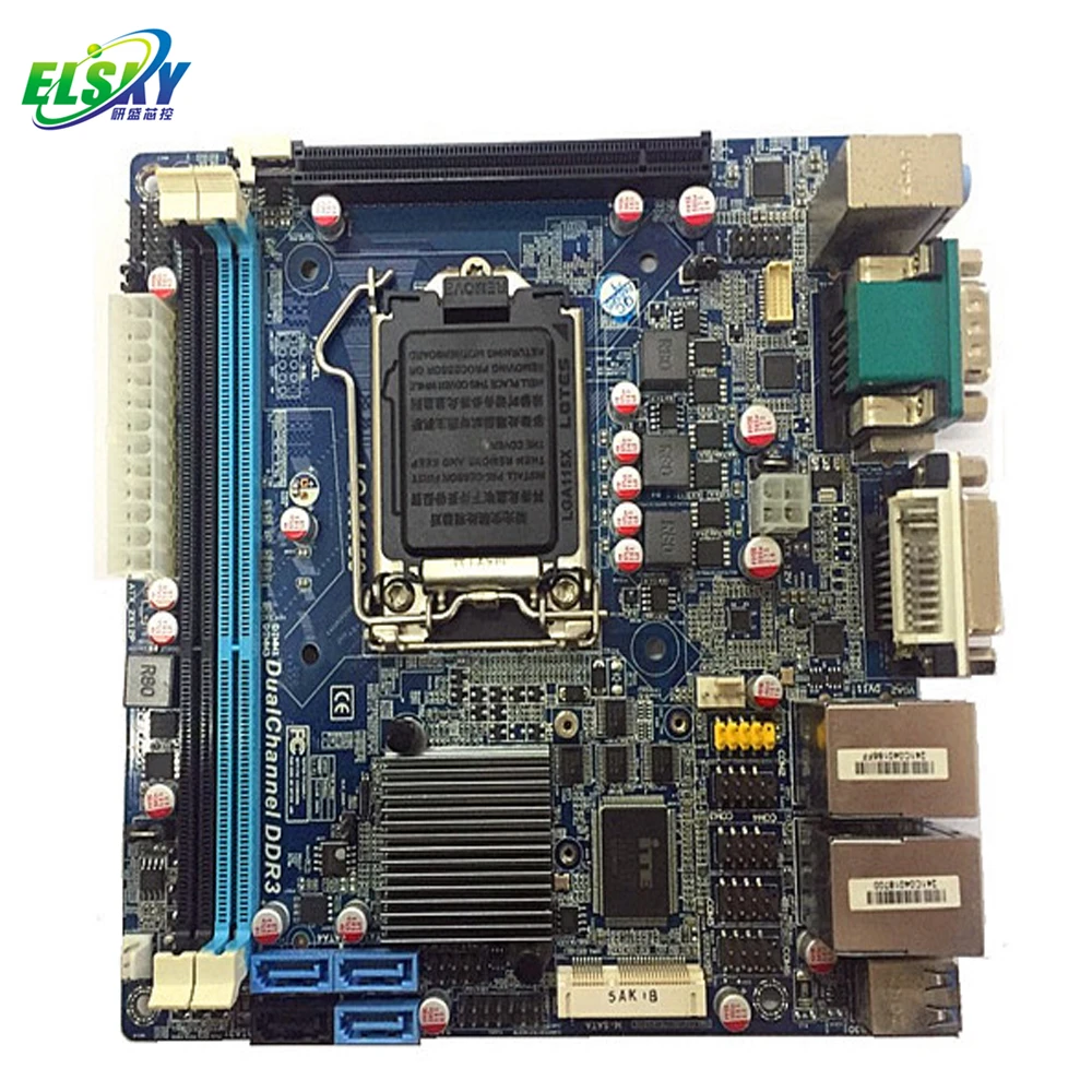 Блок питания ATX H81 1150 Mini-ITX, материнская плата с поддержкой VGA/DVI и двухканальной DDR3 (опция I3/I5/I7) QM8700