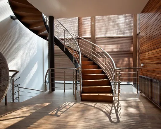 Save Space Circular Staircases/tempered Glass Round Ladder