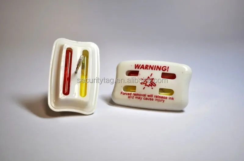 Горячая Распродажа, магнитная, деактивация, тревожная, для одежды, обуви, защитная чернильная бирка с булавкой