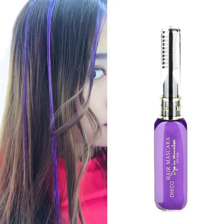 Wholesale One-off Hair Dye Non-toxic DIY Hair Color Mascara Washable One-time Hair Dye Crayons From