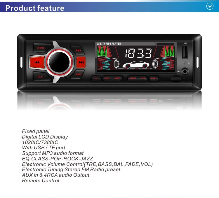 Car MP3 Player Car Alarm Double Din Digital Touch Screen Car Stereo