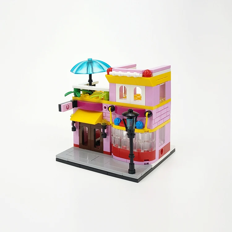 Panlos 657007 Street View Building Blocks Educational Toys for Kids