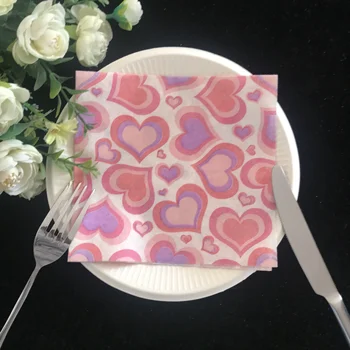 Disposable Printed Airlaid Paper Napkin Towels 16"x16" 100pcs Decorative Cloth Like Dinner Napkins Soft & Absorbent for Dinner