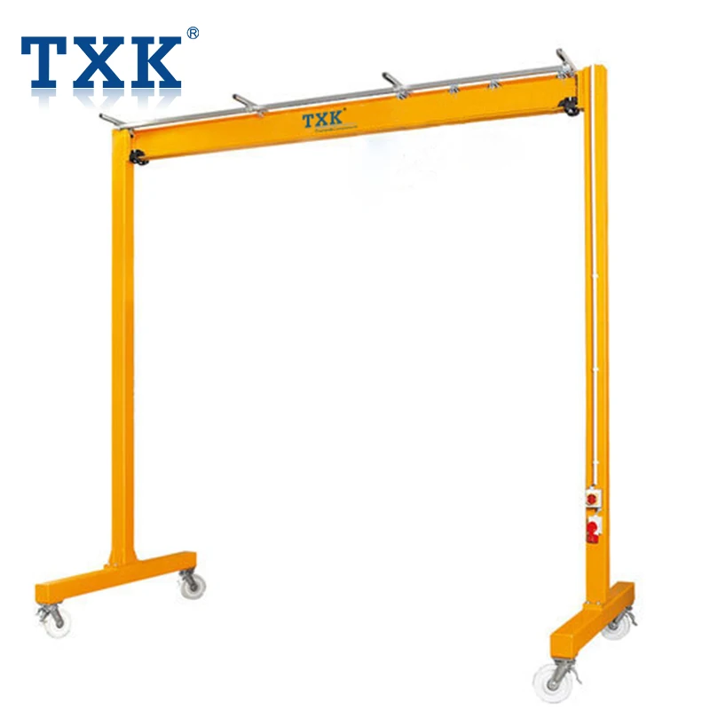 TXK Mini Adjustable Manual Mobile Gantry Crane 1 Ton