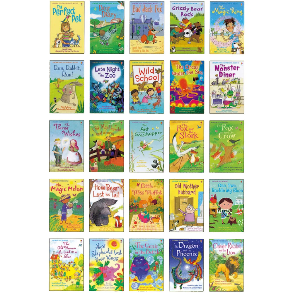 50 books/set Usborne My First Reading Library English Picture
