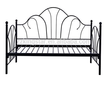 Utility cheap single adult metal day bed frame