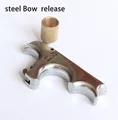 Free shipping stainless steel bow release aid for compound bow archery accessories Wrist clamp type hook