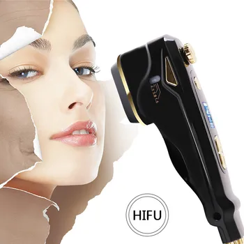 Mini HIFU Ultrasonic RF Antiaging Skin Lifting Facial Care Machine Home use Focused Ultrasound Skin Rejuvenation Wrinkle Device