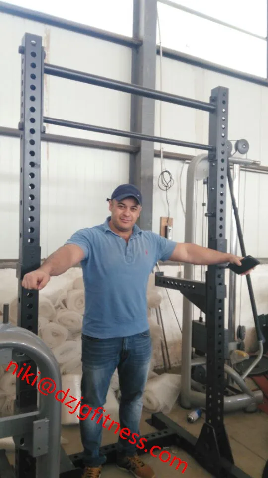 
Оборудование для фитнеса Jinggong, поперечная посадка, половинчатая стойка, силовая клетка для тренажерного зала 