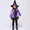 New 2016 Baby Girl Dress Set Cosplay Halloween Witch Performance Dress Set Dress Hat Free Delivery