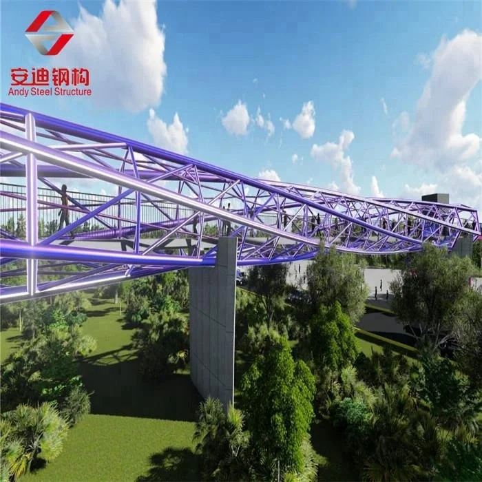 Prefabricated Steel Pedestrian Bridge Metal Bridge Steel Footbridge ...