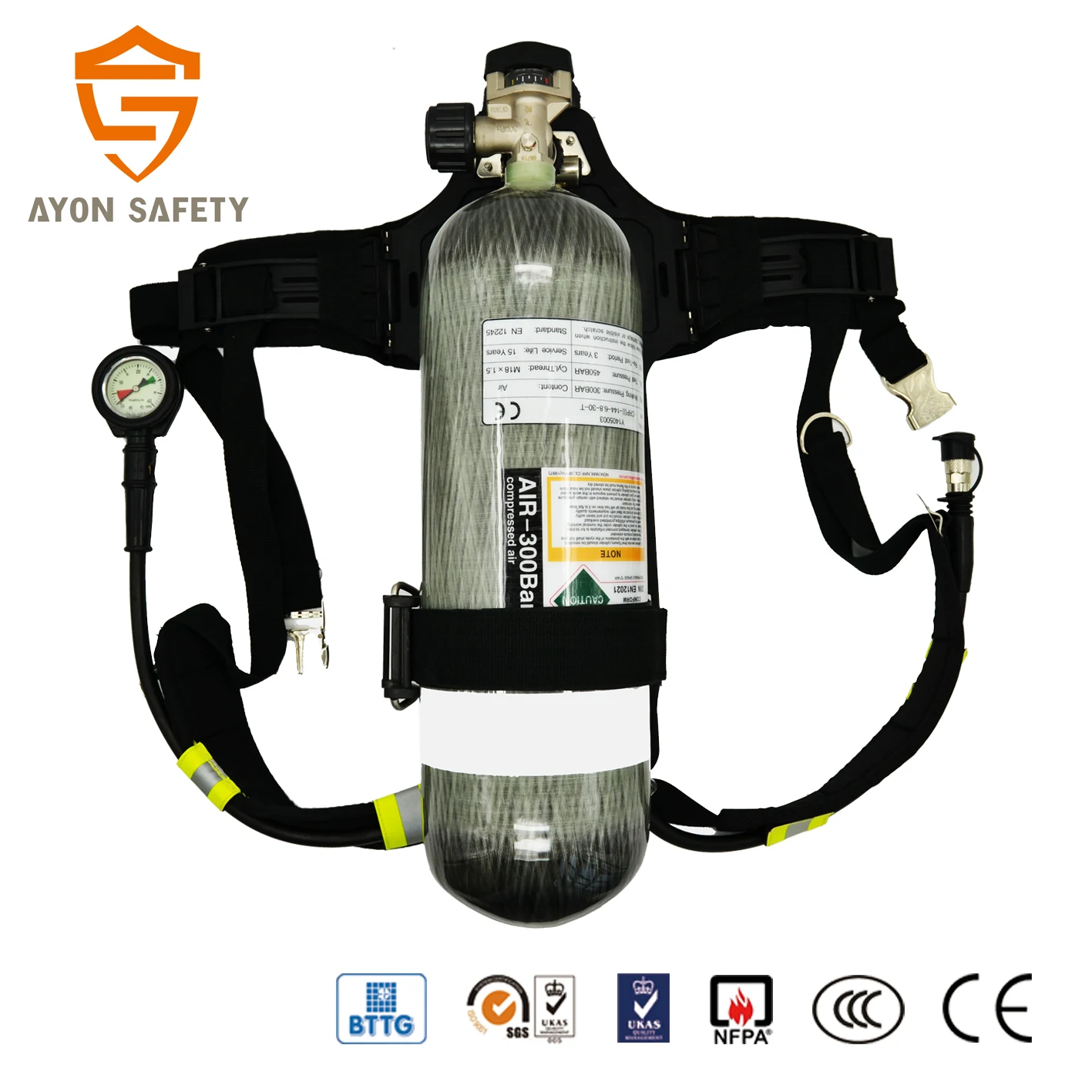 Hot Selling SCBA Anti-Gas Respirator Firefighting Equipment for Fire Rescue