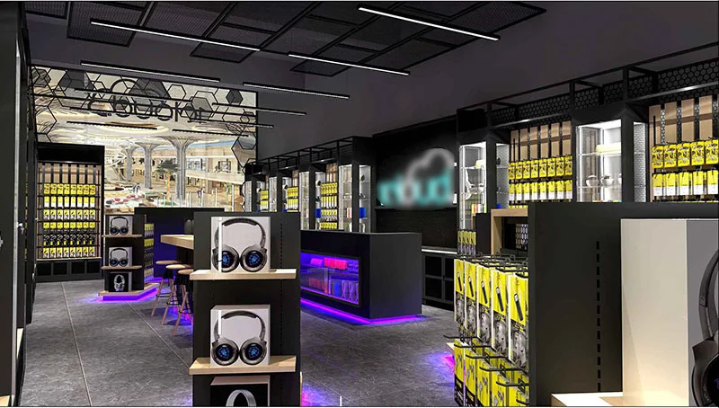 Customized Design Name of Electronic Shops Furniture Store Decoration for Mobile Phone Accessories