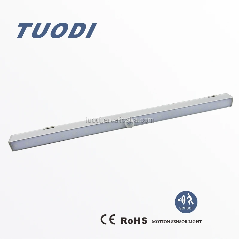 TDL-7116L 20 LED Wireless Motion Sensing Light Bar Closet Cabinet LED Night Light up to 15 Feet (Battery Rechargeable)