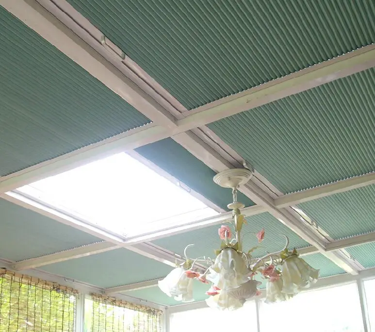 Manual Skylight Roof Window Cellular Honeycomb Blinds Curtain
