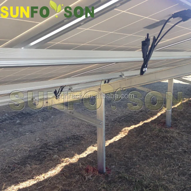 High Quality Pile Ground Pv Solar Panel Aluminum Support Frame Online Shopping