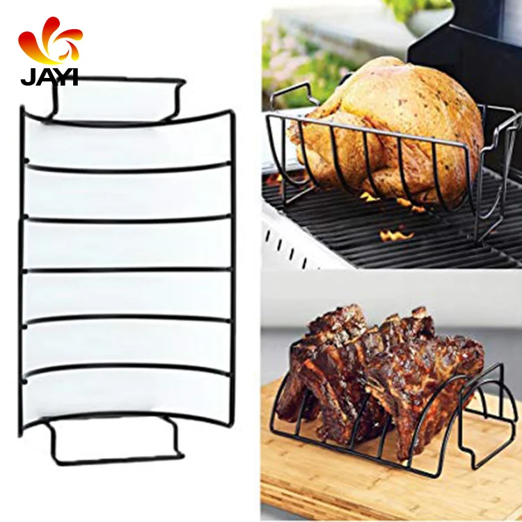 Grill Roaster Pan Nonstick Roasting Tray With Rack Carbon Steel