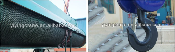 30m Lifting Height 1T 3T  5T Electric Crane Wire Rope  Hoist