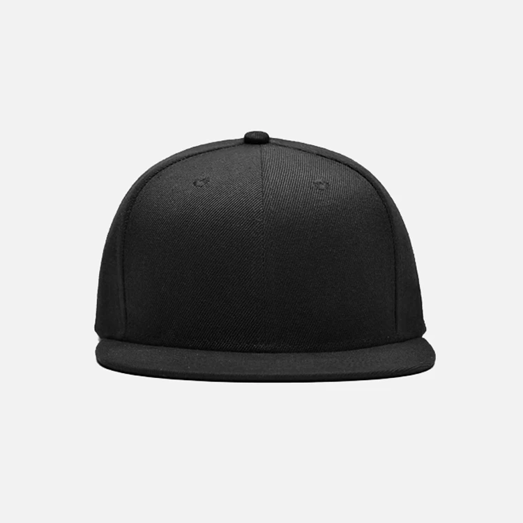 Blank HW Snapback Hat Black