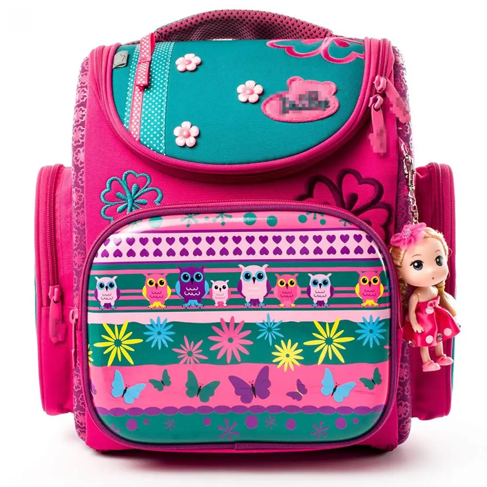 人形のキーホルダー付きのかわいい花の軽量バックパック1個 女の子のための耐水性ランドセル ピンク Buy クールキャンバススクールバッグ 子供の学校のバッグ ティーンエイジャーの Product On Alibaba Com