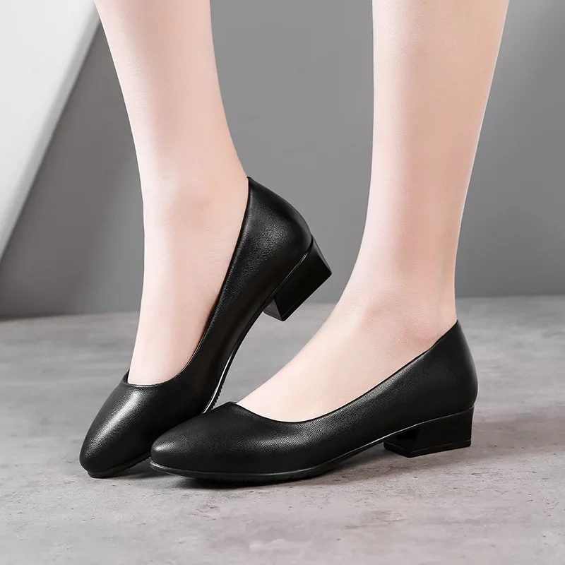 Fábrica de zapatos de señora de cuero de la mejor calidad zapatos