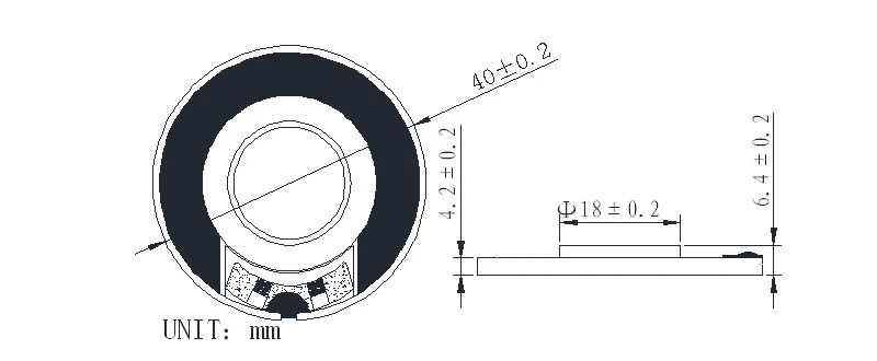 China speaker manufacturer 40mm 64 ohm 10mw waterproof micro speaker - ANKUX.COM