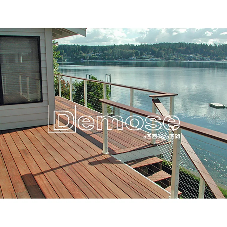 coloured wire rope deck railing/cable deck