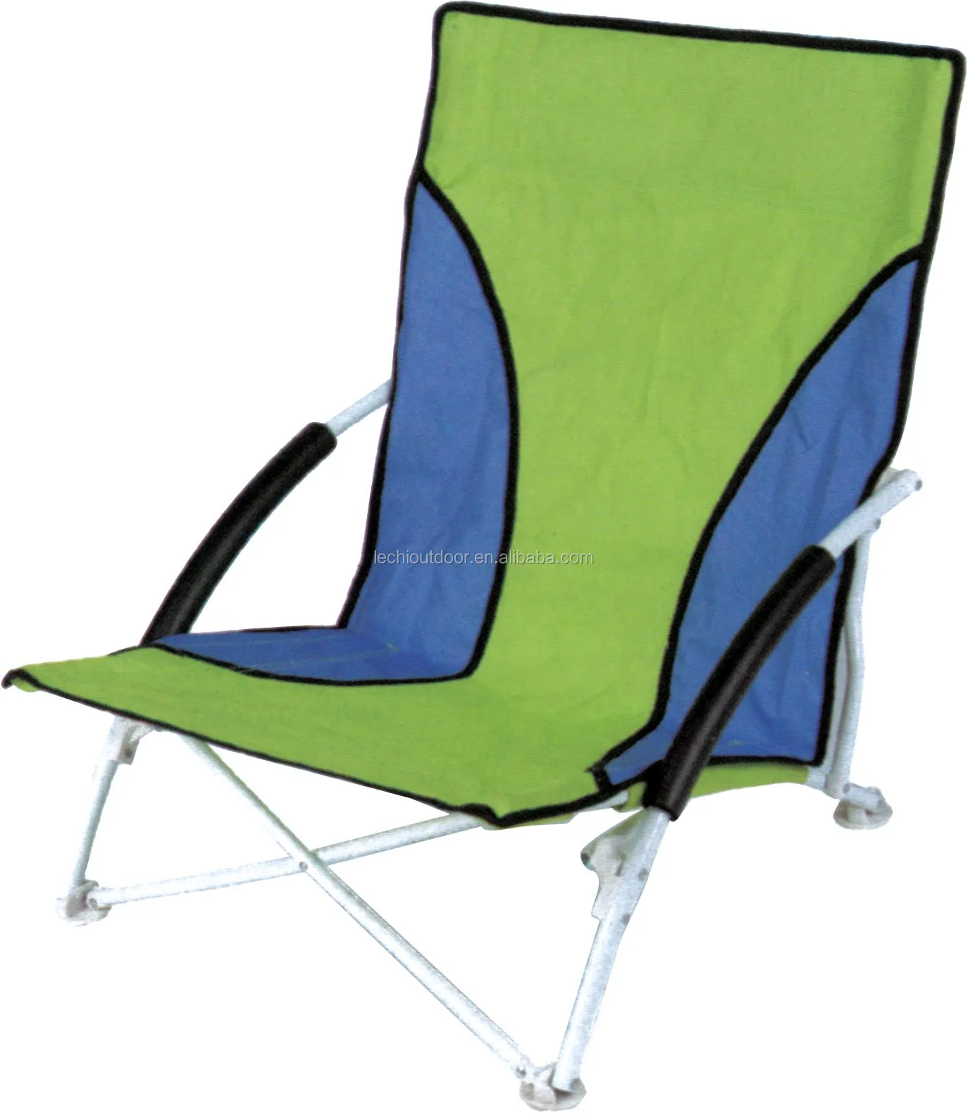 Low Sling Folding Beach Chair Camping Chairs Compact Concert Lumbar Back Support Festival Chair