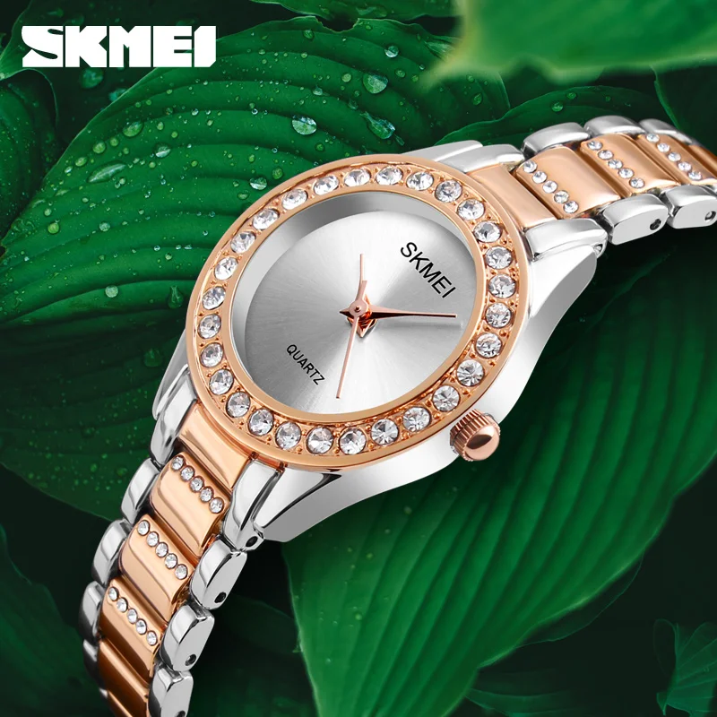SKMEI Horloges voor Vrouwen Analoge Quartz Waterdicht Horloge Met Rose Gouden Armband Set Parel Armbanden Jurk Horloge, Wit-1, Jurk SKMEI Horloges voor Vrouwen Analoge Quartz Waterdicht Horloge Met Rose Gouden Armband Set Parel Armbanden Jurk Horloge, Wit-1, Jurk